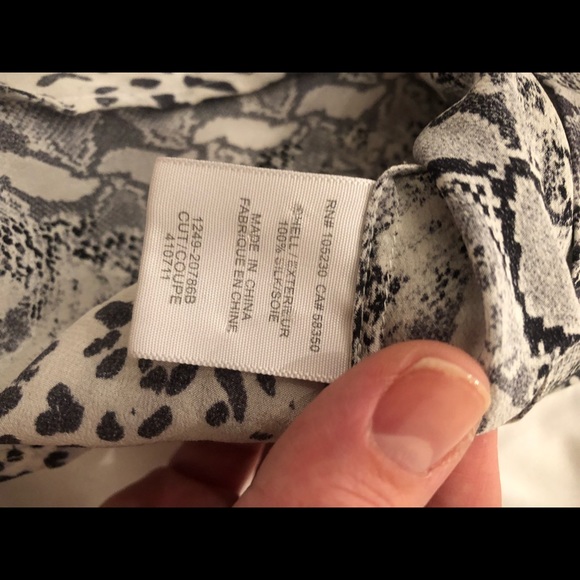 Joie Silk tank top animal print - Picture 4 of 5